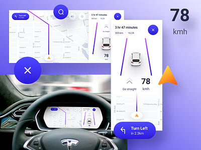 034 Car Interface app app design automotive branding car clean dailyui design drive experience flat grid icon in car interface model tesla ui user ux