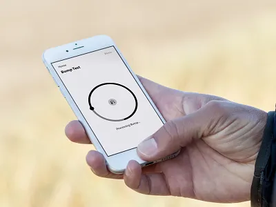 A few steps from blank. geo technology interface mobile product design ui