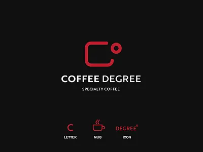 Coffee degree black branding design flat icon logo logos symbol typo typography