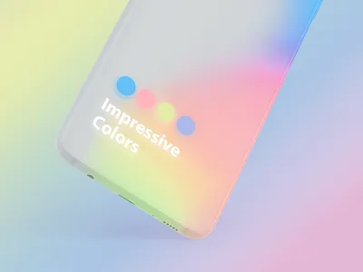 Impressive Colors adobe xd adobexd android application brand branding color color palette colors design gradient illustrator impressive mockup samsung