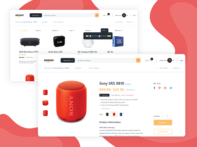 Amazon [Redesign] branding design ui uidesign ux web website