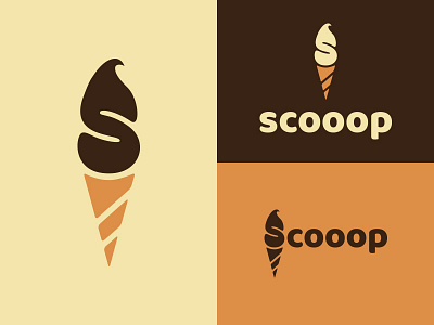 Daily Logo Challenge | Day 027 (Ice Cream Company) branding concept dailylogochallenge design design challenge ice cream ice cream company ice cream cone ice cream logo identity logo logo challenge logo concept logomark scooop vector wordmark