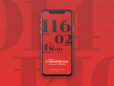 #DailyUI 014 - Countdown Timer countdown dailyui dailyui 014 lettering movie typography