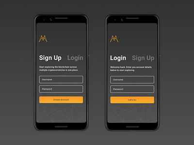 Sign In Concept | Blockchain app 001 app blockchain dailyui ui