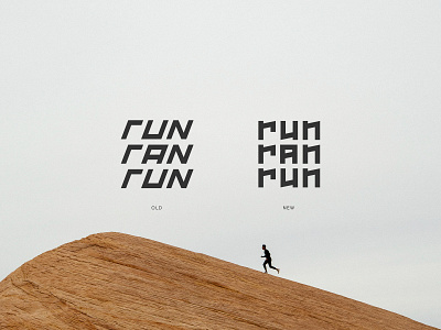 Run Ran Run app brand branding branding design design logo rebranding redesign running