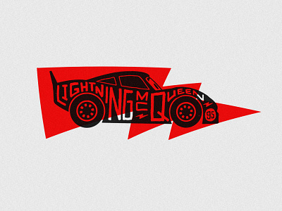 Lightning McQueen adventure california carsland design disney disney art disneyland handlettering illustration lettering lightning mcqueen race car speed typography vector