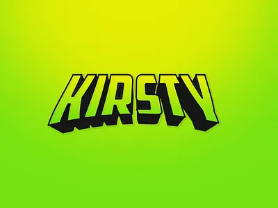 Kirsty Background animation app art branding clean design flat icon identity illustration illustrator lettering logo minimal type typography ui ux vector web