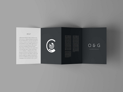 Brochure Design G&O adobe illustrator adobe photoshop cc brand design brand identity branding branding concept branding design brochure design business business card businesscard company logo design envelope letterhead logo minimal stationary design typography vector