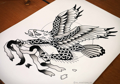 Free Mind alana tomlin alanatomlin american traditional eagle free mind ink mental health painting tash sultana tattoo traditional tattoo