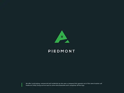 Piedmont design icon logo typography