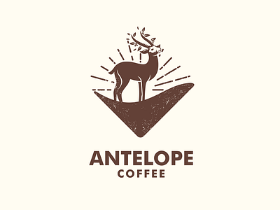 Antelope Coffee animal antelope antelope logo art awesome brand branding coffee design designer dualmeaning graphic icon illustration inspiration logo vector vintage