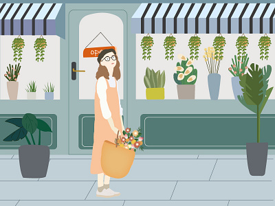 The summer months illustration