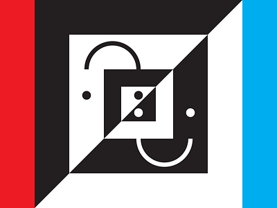Opposites art artwork color colour concept contrast design faces flat geometric geometry graphic graphic design illustration pattern relationships shapes symmetry vector ying and yang