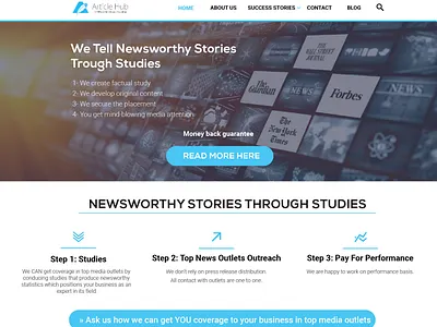 Article Hub webpage home adobe illustrator branding design graphic design typography ui ux vector web design webdesign website design