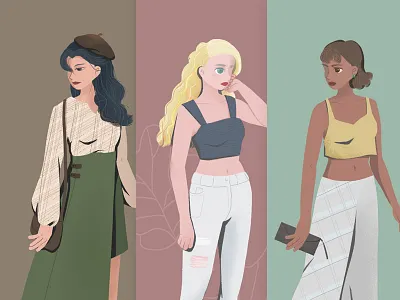 nothing but girls clothes design drawing fashion girl illustration