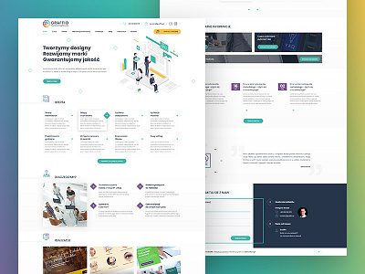 Graffio / creative agency branding coreldraw design grafika grid homepage layout logo mariuszkunc page photoshop typography ui uidesign ux vector web webdesign