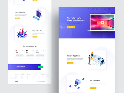 Company Rebranding Website about agency branding business color design vector colorful colorful ui design gradient landing page modern ui user inteface web web page website