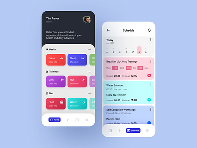 Fitness Smart App app application art clean design figma fitness fitness app flat ios mobile sketch smart sport typography ui ui design ux vector web design