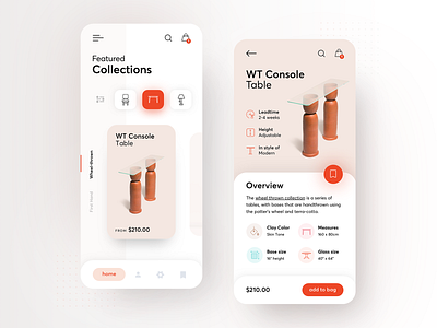 Eny Lee Parker spatial designer - redesign concept app clean furniture furniture app modern productdesign typography ui uiuxdesign ux