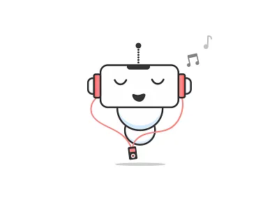 Music Lover branding illustration ipod mascot mascot design mascot logo music musiclover vector