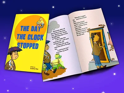 Kids Story Book bedtime stories bookcover hand drawn illustration storybook