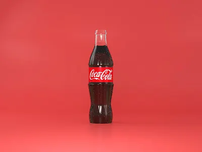Cinema 4D - Coca Cola Bottle 3d 3d art bottle c4d cinema4d coca cola cola design drink illustration