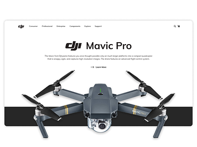 Collect UI #3 - Landing Page branding collect ui dailyui design dji drone figma front end homepage landing page ui ui design web web design