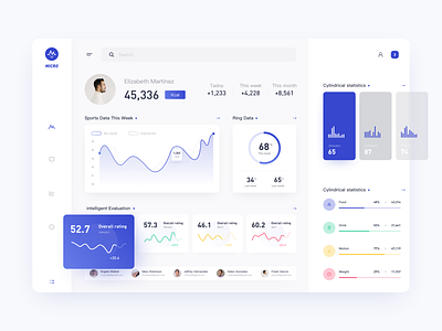 MICRO-Health data platform ui ux 品牌 应用 插图 网页设计 设计