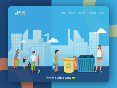 Clean India Banner manish manish soni mr soni photoshop design ui design ux desgin web banner