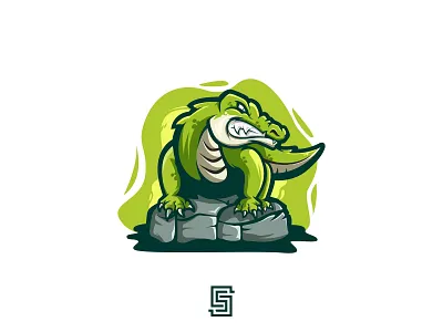 Alligator Logo alligator artwork branding cartoon crocodile design esport esports graphicdesign illustraion illustration lizard logo mascot mugger predator serpent vector