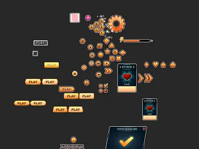 Mobile Game Ui Design 7up7down app art design game game interface game ui mobile app design mobile design mobile game mobile game ui mobile games ui vector