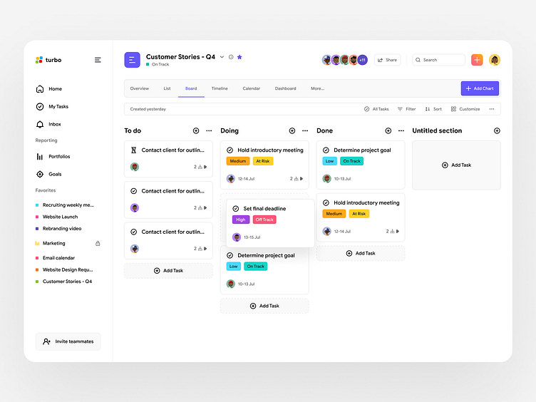 Kanban Board View - Turbo by MindInventory UI/UX for MindInventory on ...