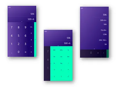Mobile Calculator calculator calculator ui dailyui dailyui004 mobile app design mobile calculator mobile design numbers