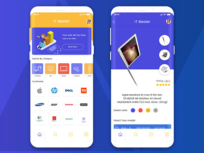 UI UX Design for It Beater App adobe xd app design graphicdesign ui uxdesign