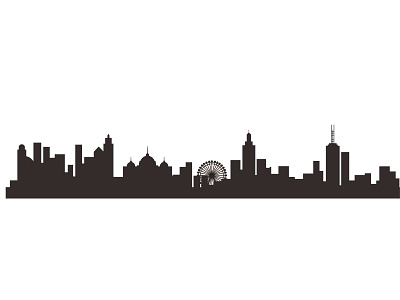 Melbourne City apartment architecture background building business city city lanscape cityscape concept flat header web house illustration landscape silhouette skyline skyscraper town urban vector