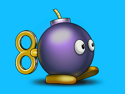 Mario Bomb affinitydesigner bomb cute icon illustration ipadpro mario bomb mariobros nintendo timebomb