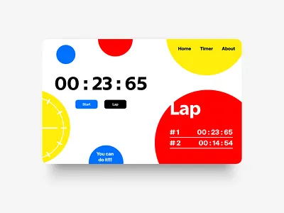 Day 014 - Stopwatch dailyui design ui ux