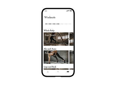 Workouts for vegetarians application app design ios ios app product design ui ui ux ui design ux ux design