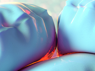 pillow6 3d c4d cinema 4d design illustration iridescent texture