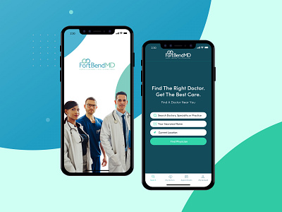 Fort Bend MD iOS App branding design icons logo mobile responsive responsive design ui ui design user experience user interface ux web design