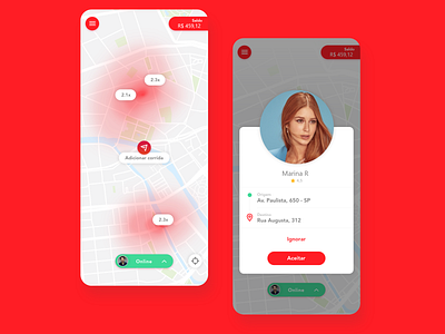 Sity Driver App Conceptual Design app design flat interface material design ui uidesign ux