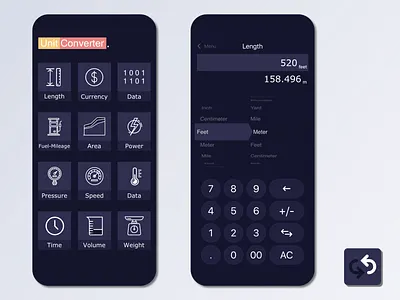Unit Converter - iOS App app store apple branding currencies currency converter design hsg instagram iphone apps logo mobile design mobile ui units volumetrics