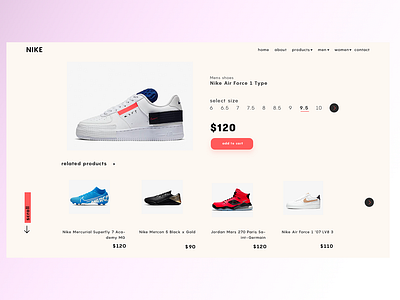 Nike 2019 app app design branding clean clean ui concept design flat minimal nike nike air nike air max ui user experience design user interface design ux web website