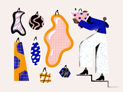 🖼 art figure hanging human illustration person steps