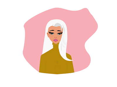 Blonde Girl adobe illustrator