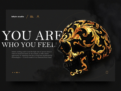 You are who you feel! 2019 color design flat landing page people social typography ui web