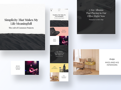 035 Blog Post app app design blog blog design blog post branding clean daily ui dailyui design flat grid interface minimal page poster typography ui ux website