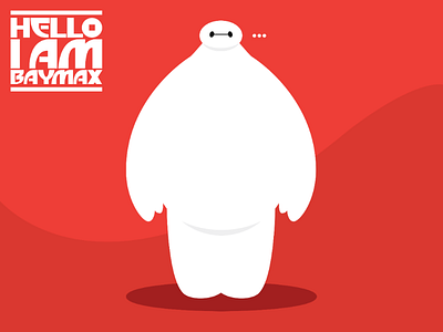 Baymax from Big Hero 6 Vector Art art designer disney drawing graphic design graphic designer illustrator vector vector art vector design vector drawing vector graphics vector illustration