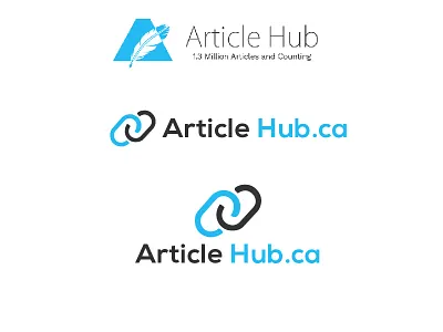 ArticleHub Logo adobe illustrator branding design flat graphic design icon icon design illustration logo logo design logo design concept photoshop typography vector