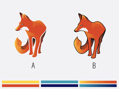 WIP - Fox Logo brand brand design brand identity branding branding design digital fox fox logo gradiant gradient gradient color illustrator logo logo design logodesign logotype orange vector